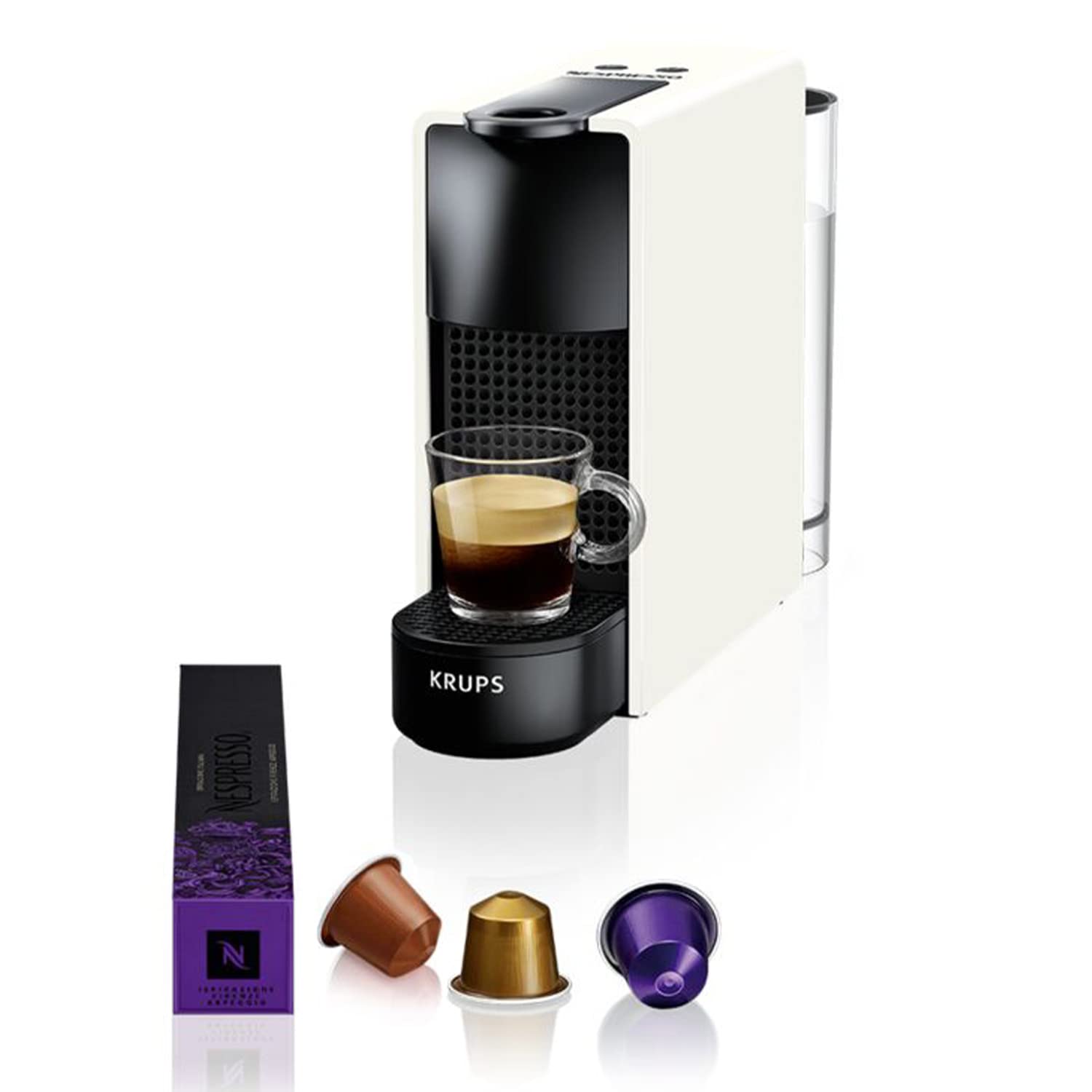 Machine à Café Essenza Mini Compatible Nespresso® - Blanche, Ultra-Compacte