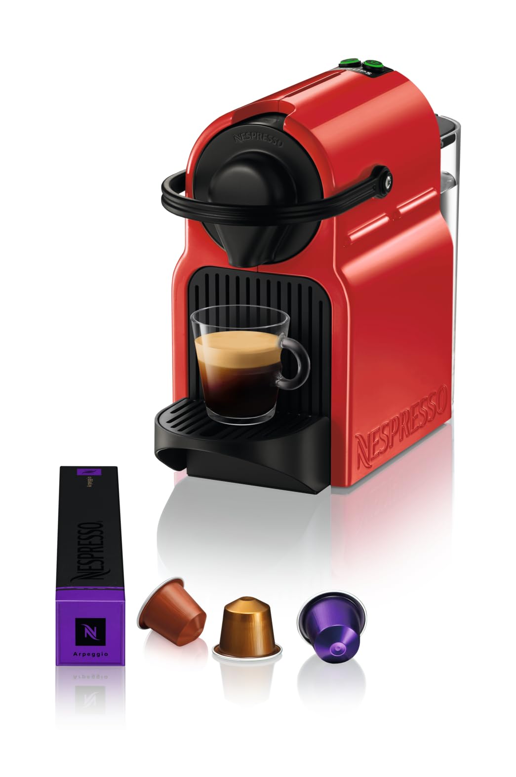 Machine à Café Inissia Compatible Nespresso® - Rouge, Espresso