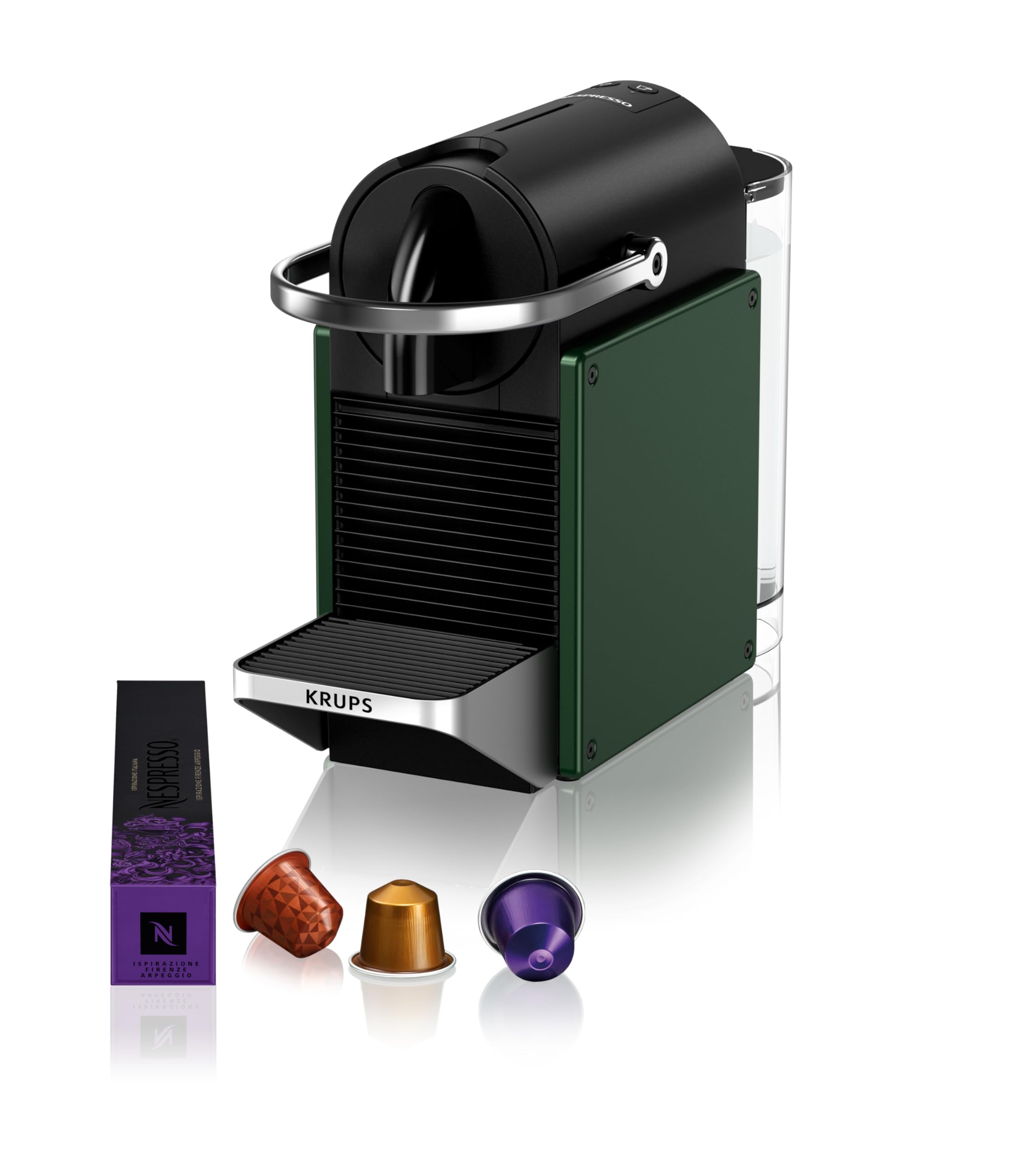 Machine à Café Pixie Compatible Nespresso® - Vert Foncé, Compacte